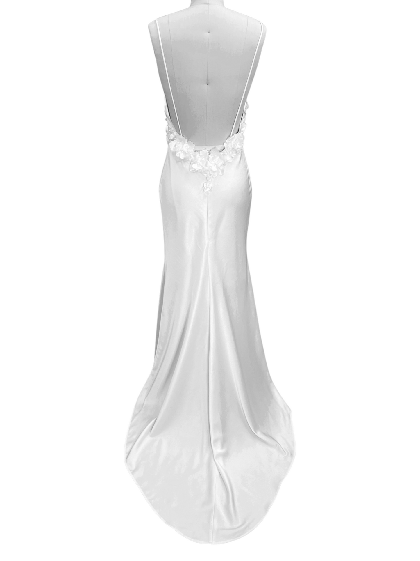 3D Flower Wedding Slip Dress