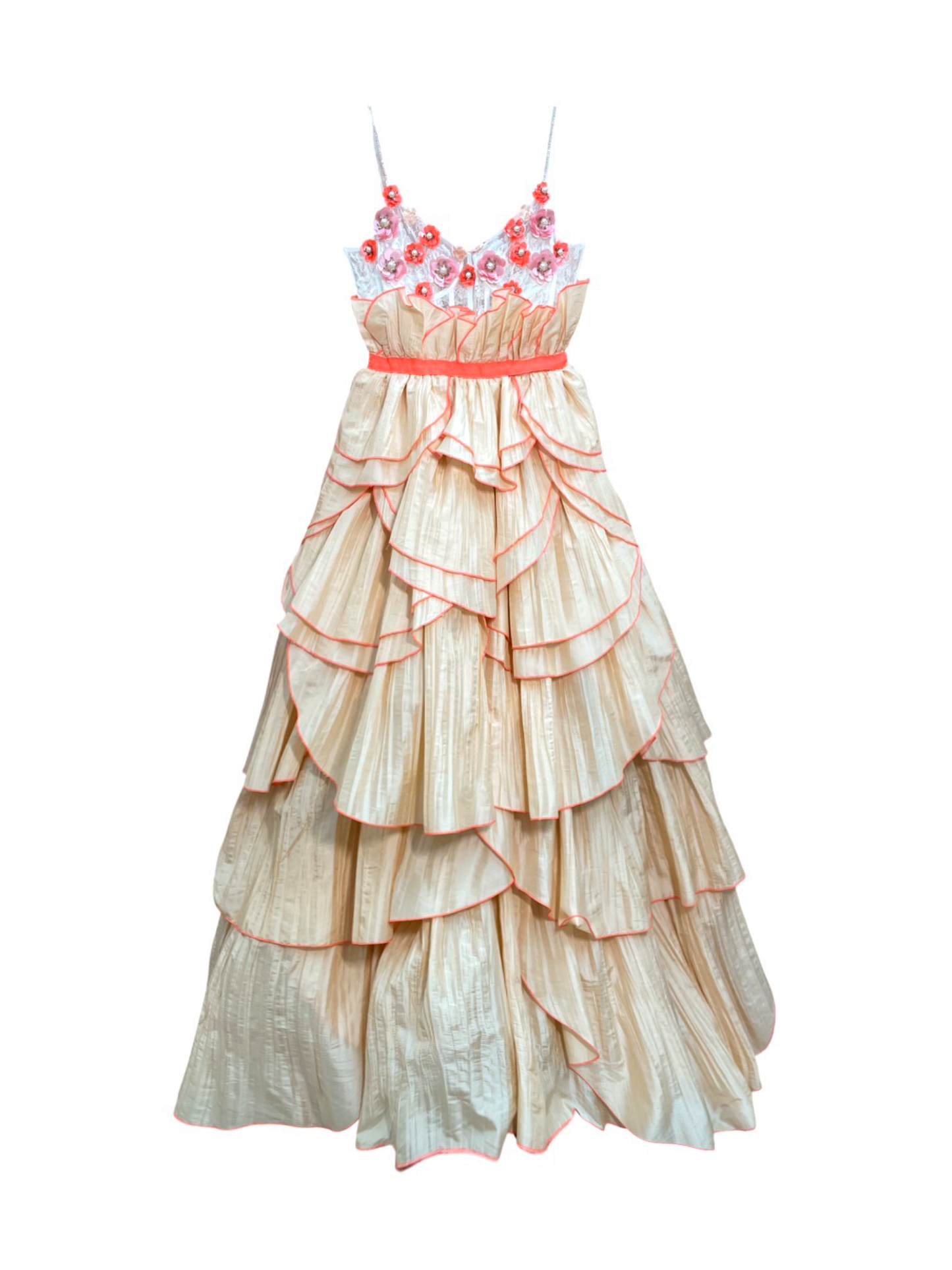 Flower Lace Evening Gown