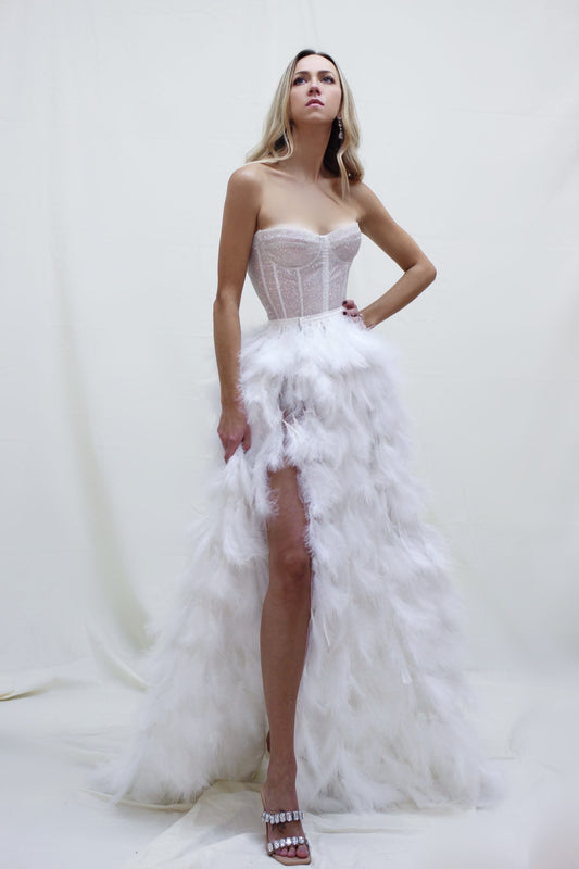 Off-White Feather Overskirt